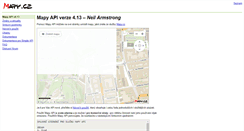 Desktop Screenshot of api.mapy.cz
